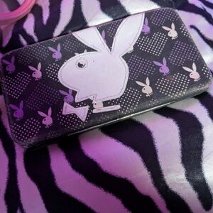 Playboy Black and Purple Wallet